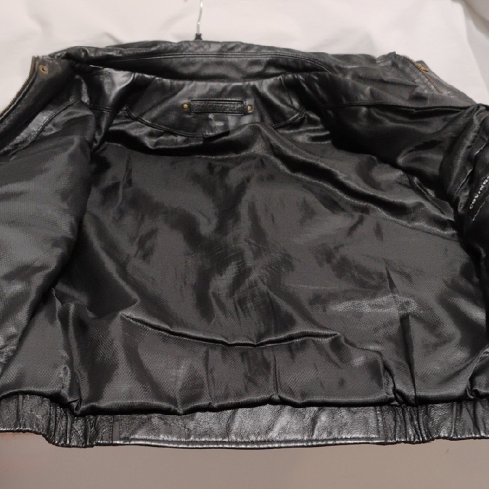 Covington Men's Black Leather Jacket Sz.S/C (X-62 CRATE) - Picture 11 of 14